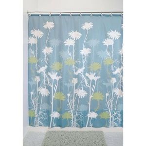 Inter Design Daizy Fabric Shower Curtain